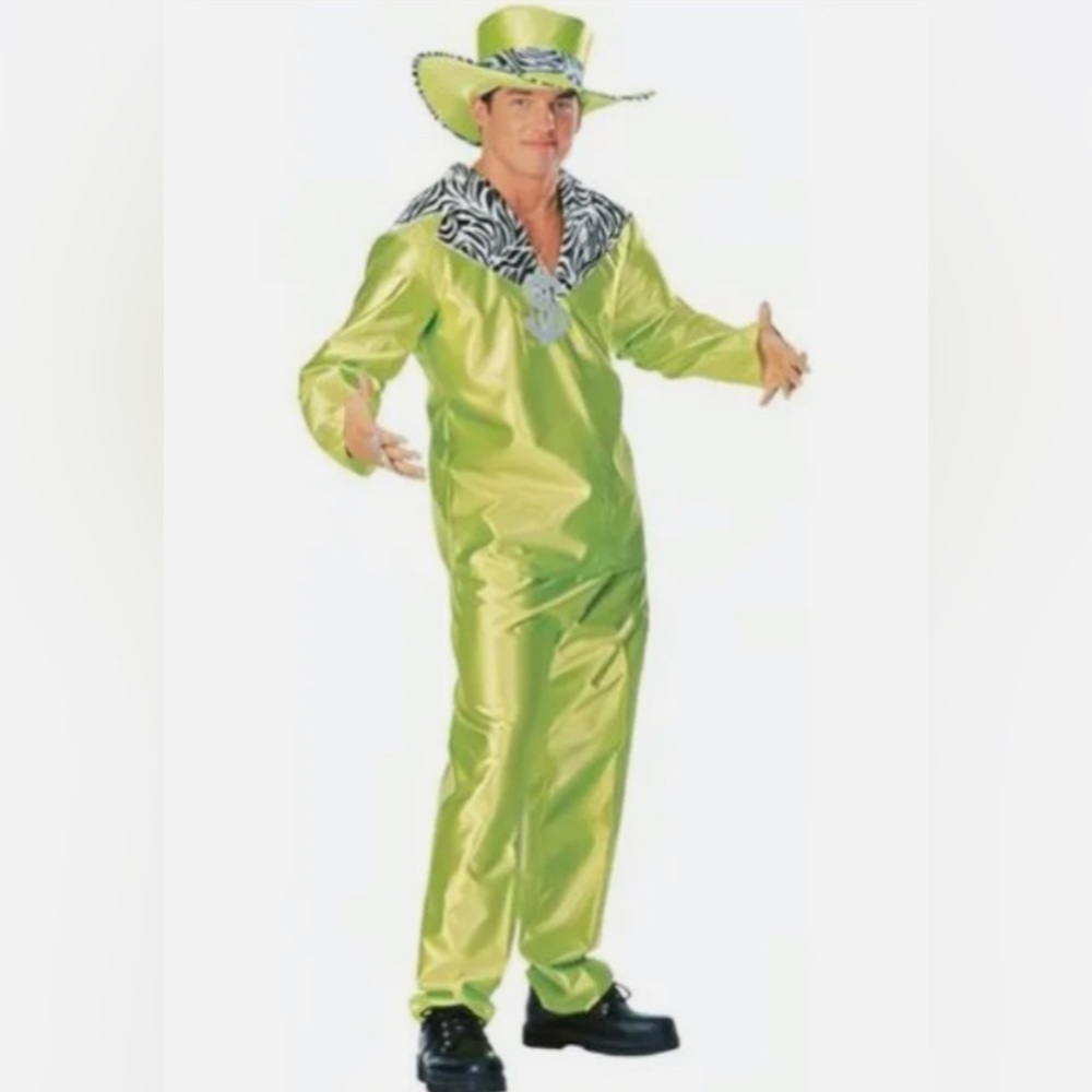Rubie's Adult Men's Big Daddy Pimp Costume Standard One Size Green